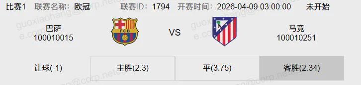 Kaiyun Sports-开云体育-欧冠1/4决赛首回合 巴萨能否再次击败马竞?